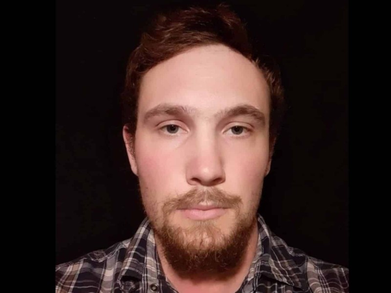 A photo of Fort St. John man Shane Sutherland on a black background.