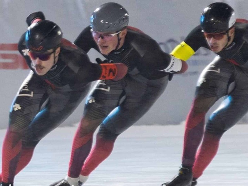 Fort St. John speed skater Josh Telizyn won a bronze medal with Team Canada on Wednesday at the 2023 FISU World Univerity Winter Games.