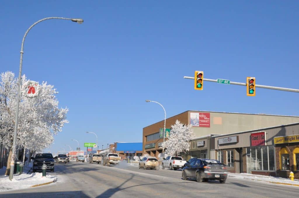 Fort St. John economics in the downtown core.