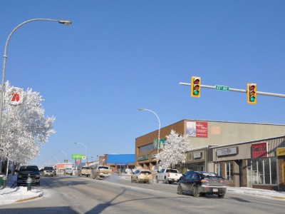 Fort St. John economics in the downtown core.