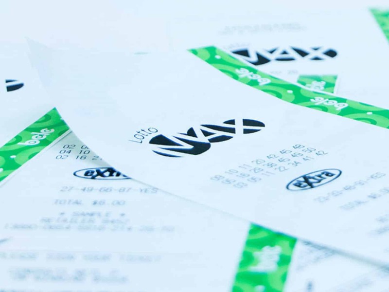 Lotto MAX ticket pile. (BCLC)