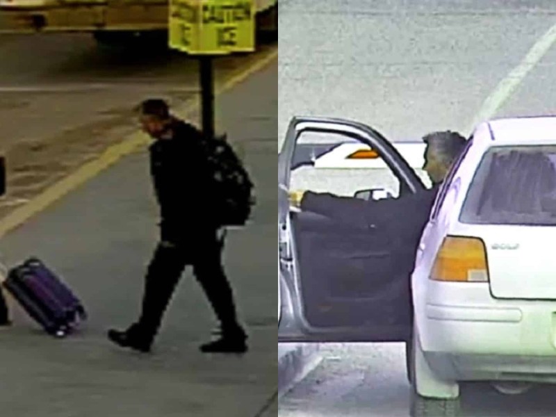 The Fort St. John RCMP is looking to identify a male and female suspected to have stolen a vehicle from the airport in November. (supplied)