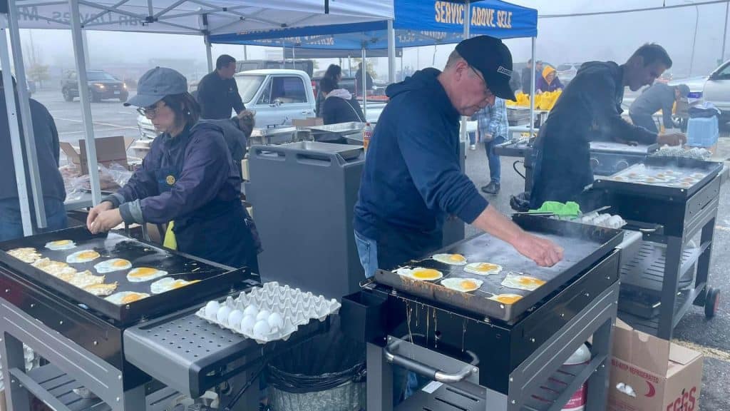 Rotary Club in FSJ at the breakfast drive-thru. (Supplied)