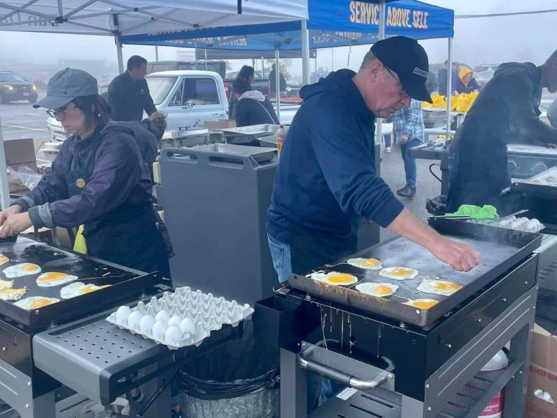 Rotary Club in FSJ at the breakfast drive-thru. (Supplied)