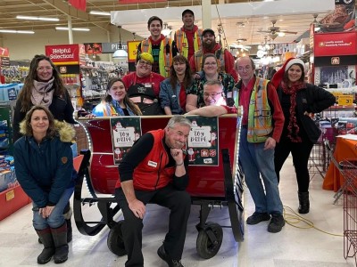 Home Hardware Toy Drive for Salvation Army with Moose FM. (Supplied)