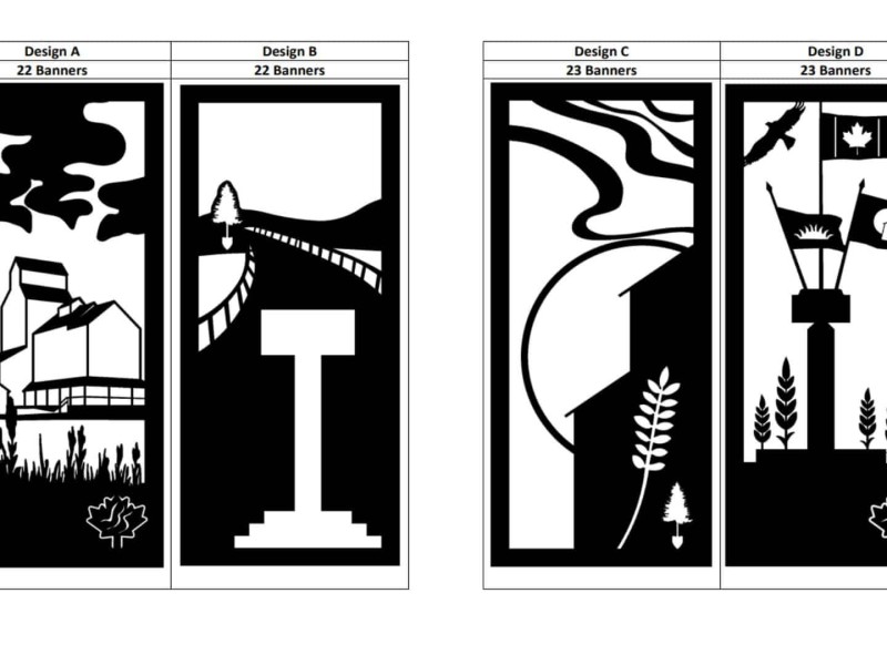 Proposed banner designs for Dawson Creek's Street Banner Program