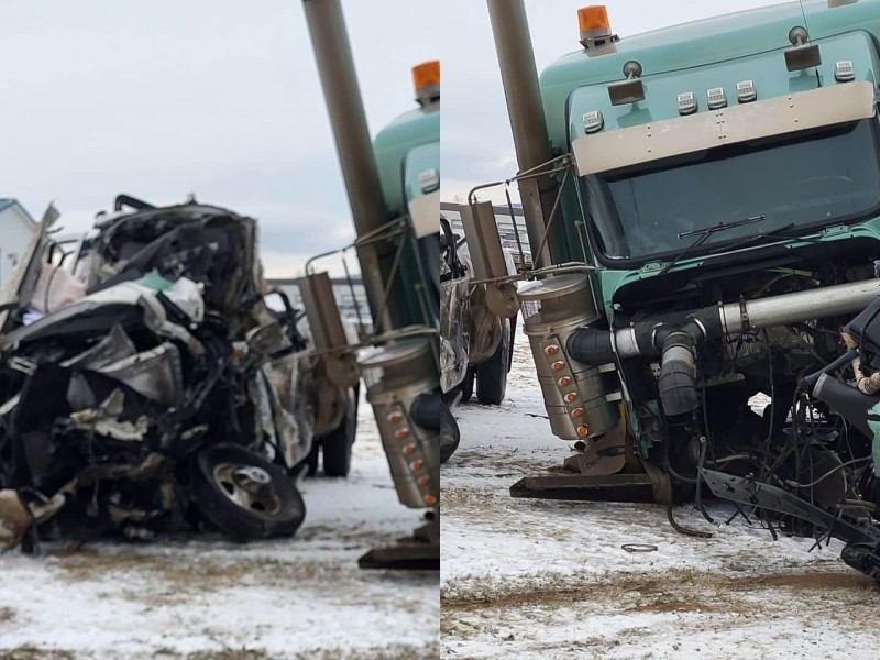 Pictures of the trucks after the fatal car crash on December 15th. (Todd Sexton)