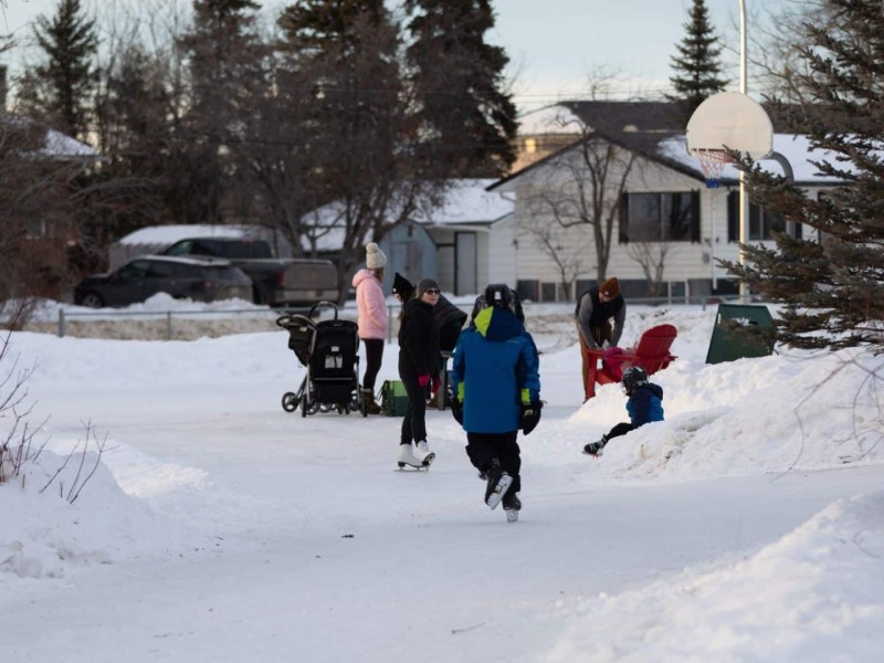 The ice loop at Matthews Park in Fort St. John. (City of Fort St. John - Facebook)