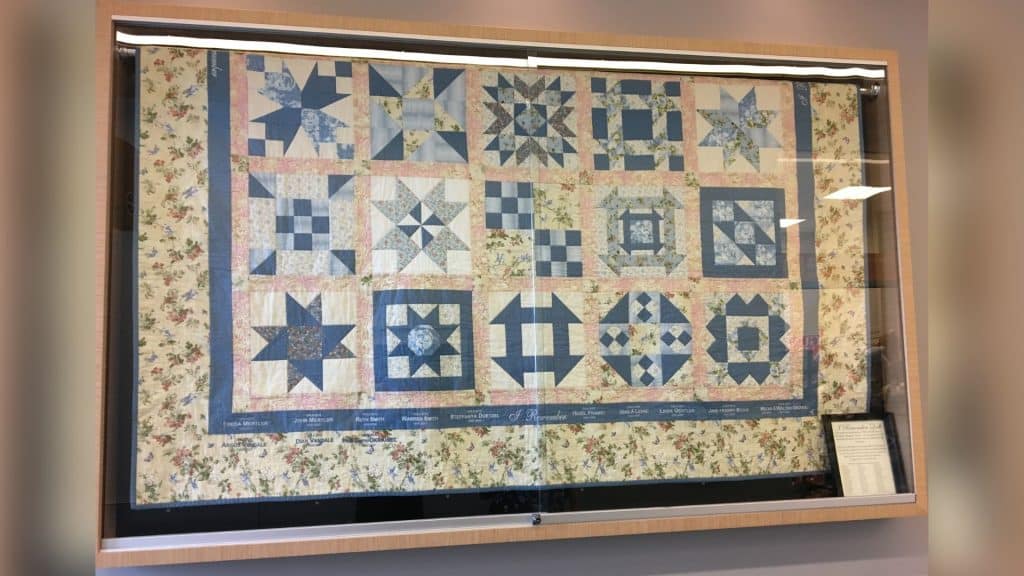 I Remember quilt on display at the Fort St. John Hospital (Supplied - Fort St. John Hospital Foundation)