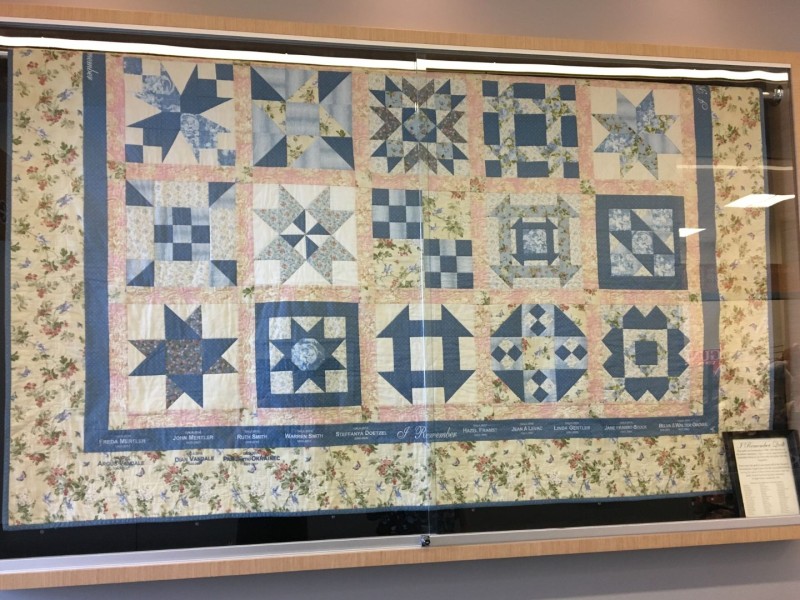 I Remember quilt on display at the Fort St. John Hospital (Supplied - Fort St. John Hospital Foundation)