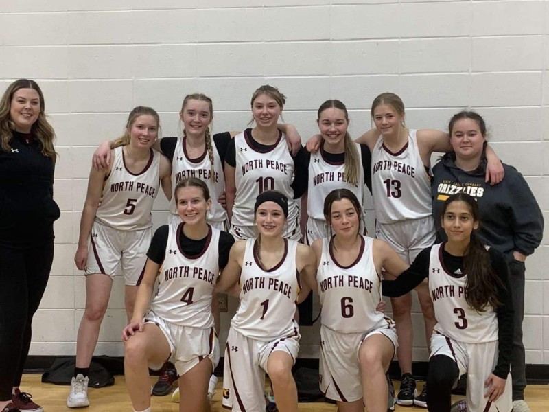The North Peace Secondary School Grizzlies senior boys and girls basketball teams travelled to Grande Prairie to compete in the Howler Cup Basketball tournament last weekend. ( Jaclyn McNicol