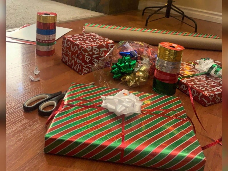 Brandi Nome's wrapping job and station. (Supplied - Brandi Nome.)