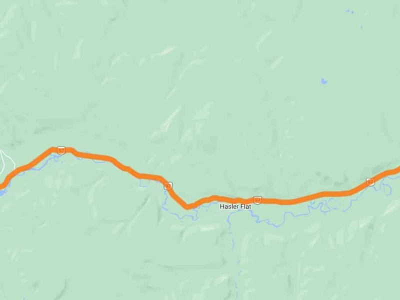 A section of Highway 97. (DriveBC)