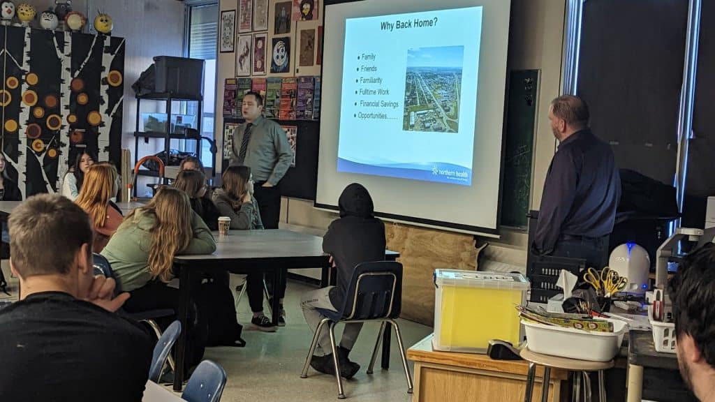Students at Dr Kearney learn about health care careers