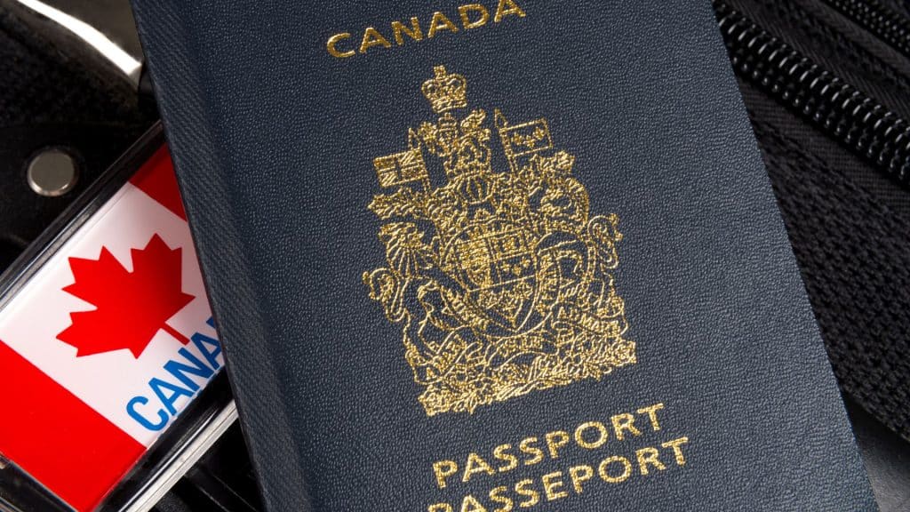 A Canadian passport