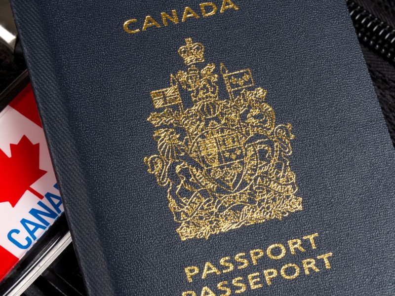 A Canadian passport