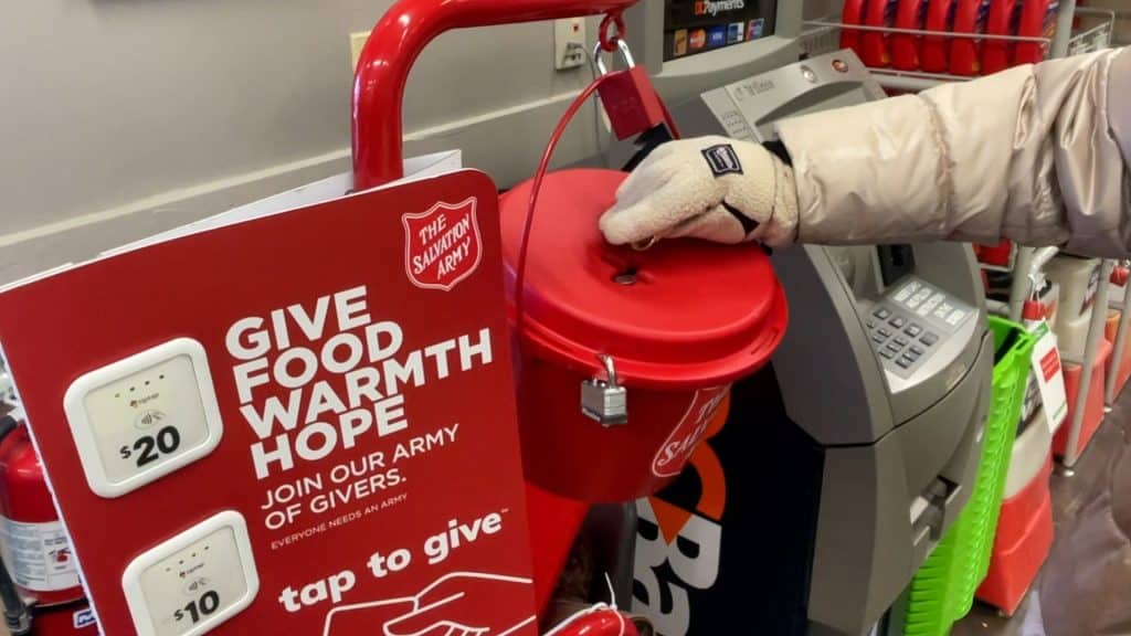 A Salvation Army Christmas Kettle