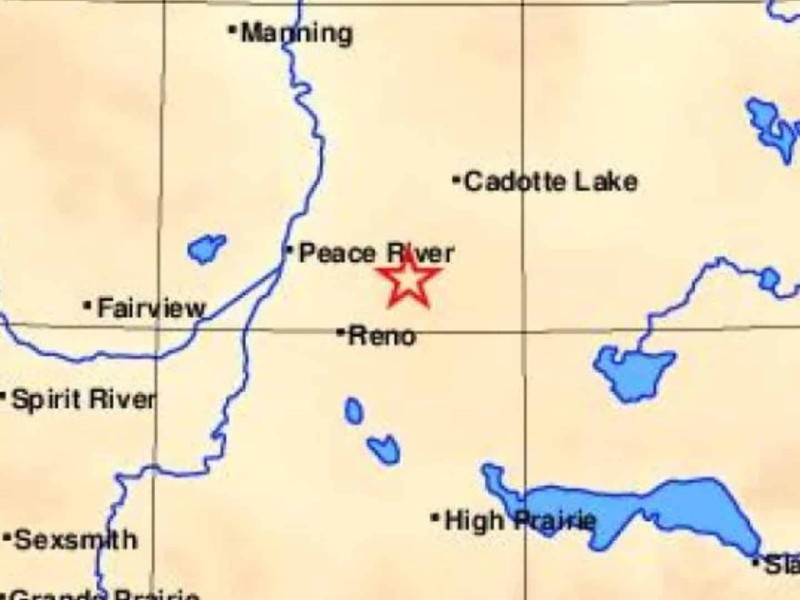 A star on a map of where the earthquake in November occurred.