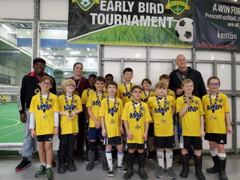 The Fort St. John Northern Strikers were successfully represented by three teams at the Early Bird indoor soccer tournament in Spruce Grove last weekend. ( Fort St. John Soccer club