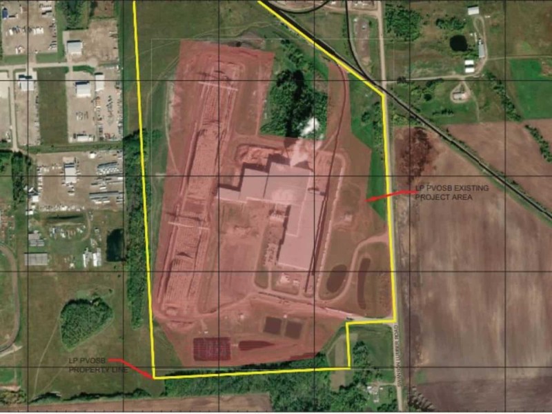 Louisiana-Pacific OSB plant location. (EAO)