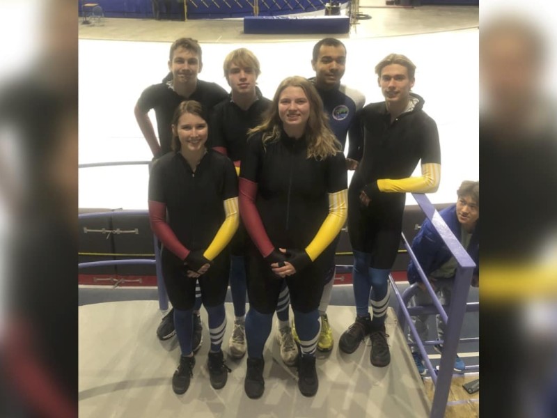 The Fort St. John Elks sent six skaters to Calgary to compete in the Can-Am International long track meet at the Olympic Oval last weekend. ( Karen Mason-Bennett )