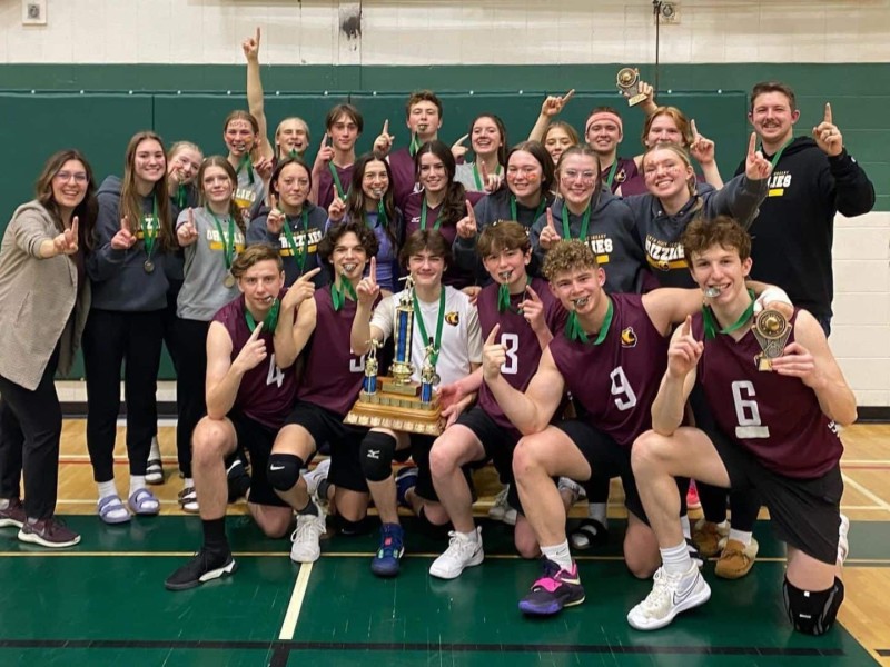 NPSS Grizzlies Senior Boys volleyball team are headed to Provincials for the first time since 2015. ( Jaclyn McNicol