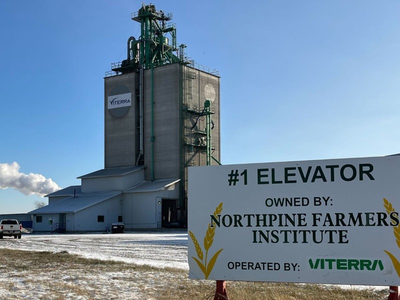 North Pine Farmers Institute grain elevator (North Pine Farmers Institute)