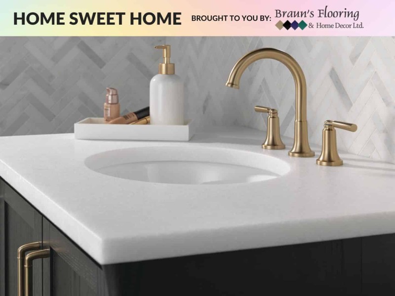 A new sink for a bathroom upgrade