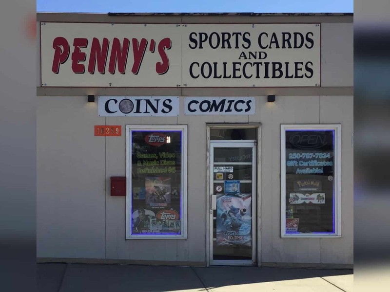 Penny's Cards Coins & Collectibles store front. (Penny's Cards Coins & Collectibles - Facebook)