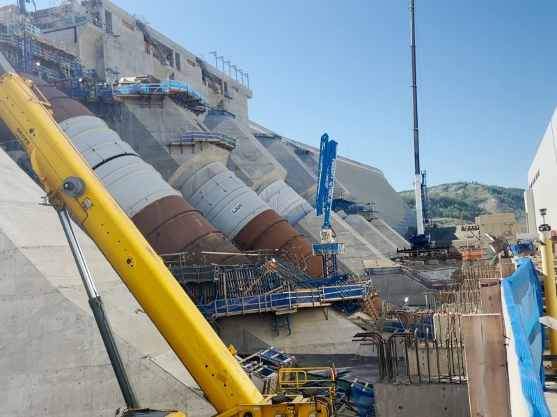 Site C construction.