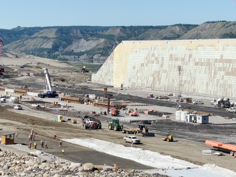 Site C construction. (BC Hydro)