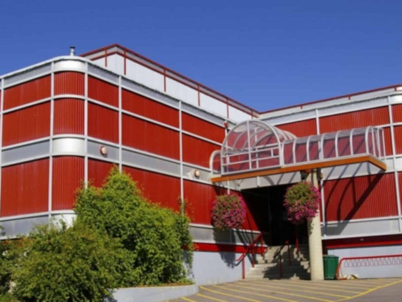 North Peace Cultural Centre parking lot entrance