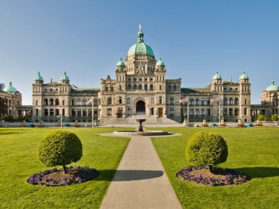 The B.C. legislative building.
