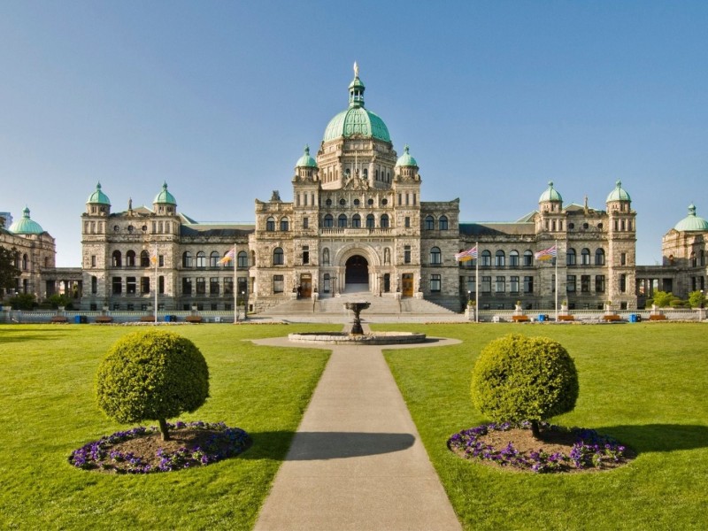 The B.C. legislative building.