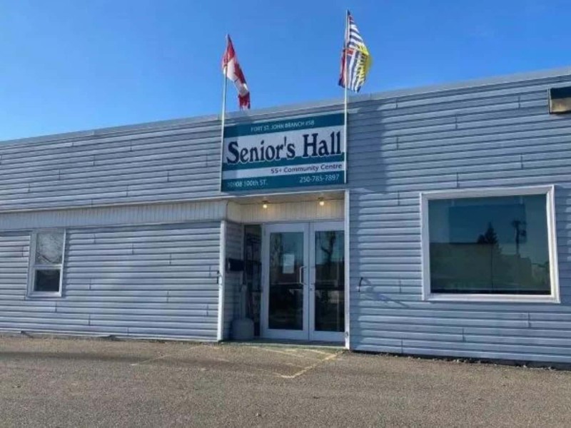 Front entrance to the Fort St. John Seniors Hall.