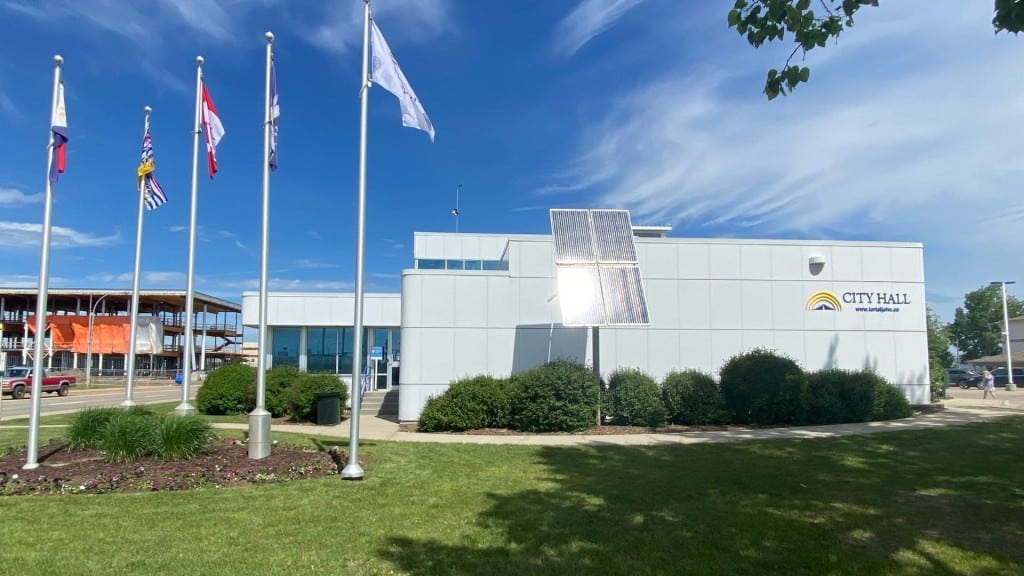 City Hall in Fort St. John. A large