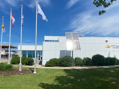 City Hall in Fort St. John. A large