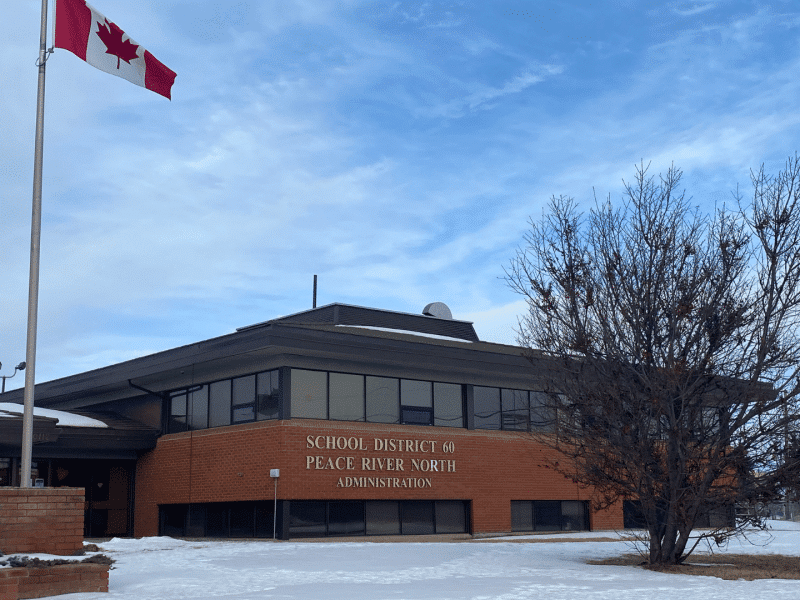 School District 60 office in winter