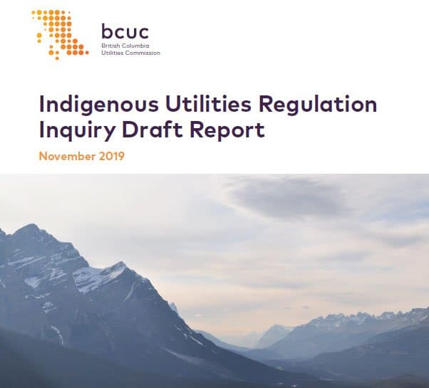 BCUC to hold draft report workshop for the Indigenous Utilities ...