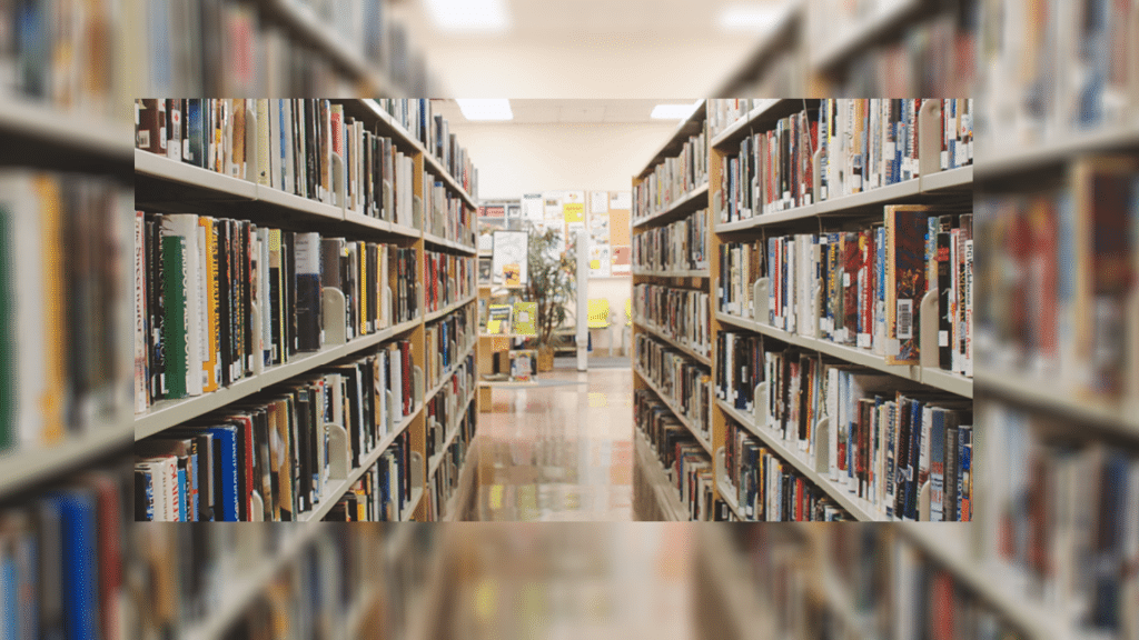 Book stacks. (FSJ Public Library)