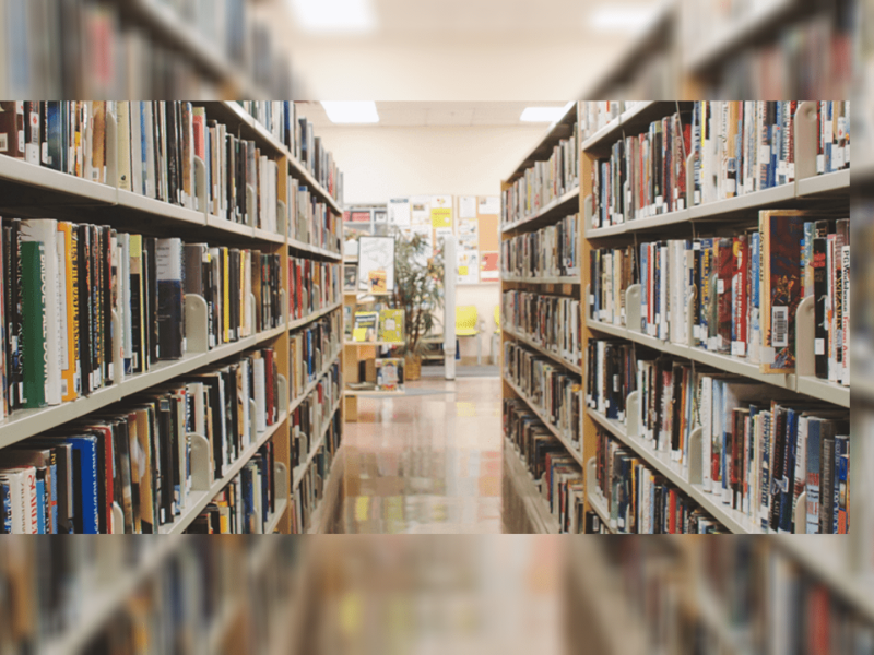 Book stacks. (FSJ Public Library)