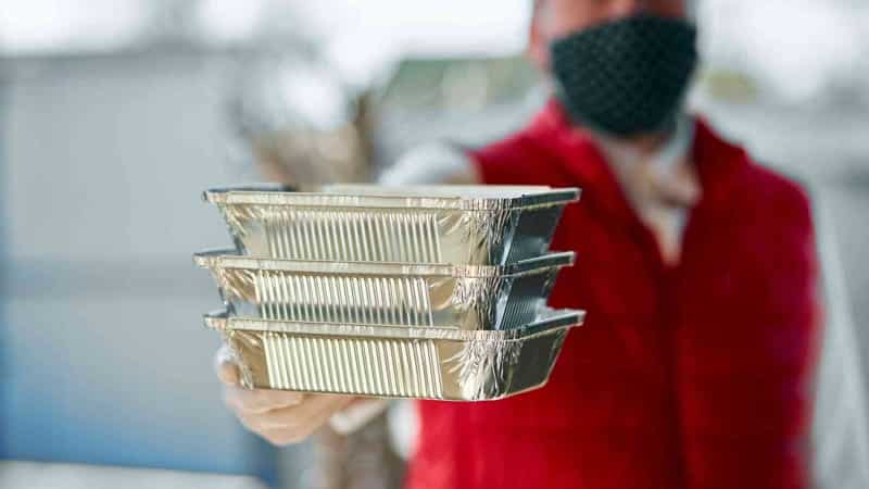 Food delivery worker