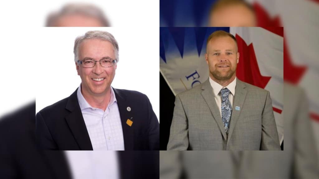 Two men in suits from different images.