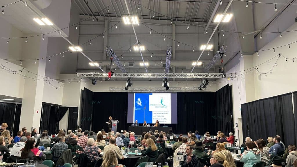 Tables full of local farmers and agriculture specialists filled the tables at the first ever Agro Connect conference in Dawson Creek last week.