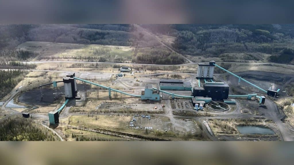 A picture of a mine site close to Tumbler Ridge.