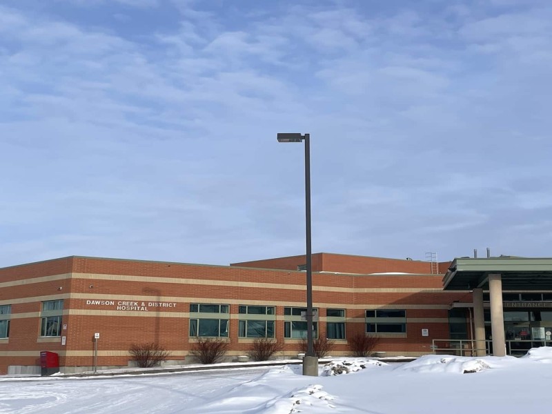 A large red brick building.