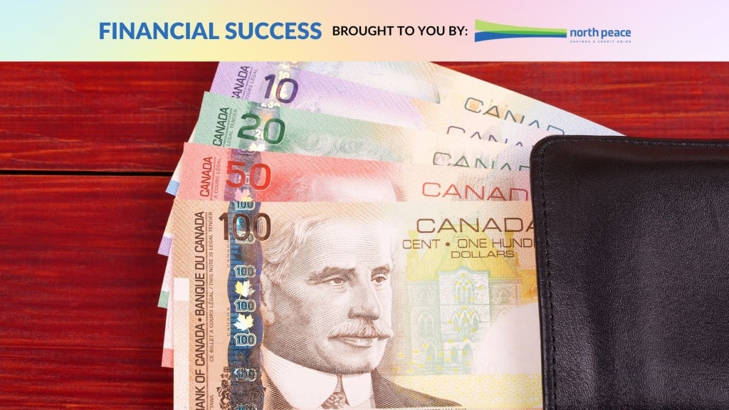 Canadian money in a wallet