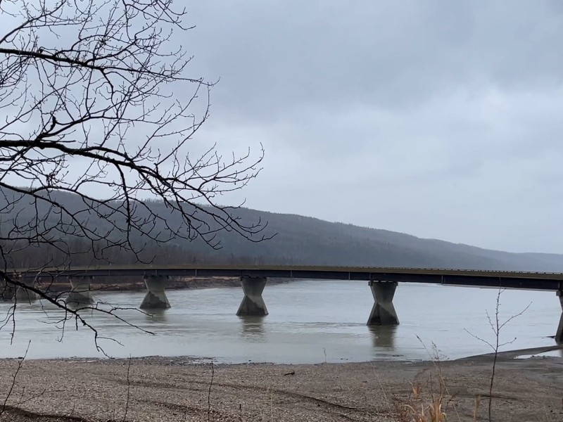 The The Peace River Clayhurst Bridge.