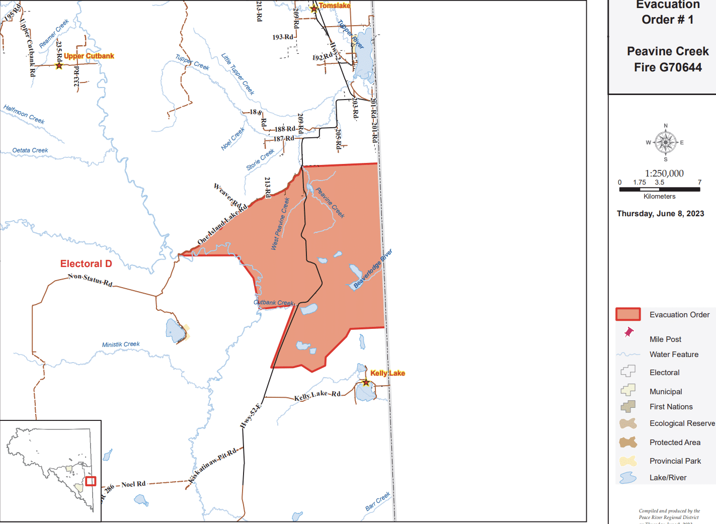 Evacuation order issued for Peavine Creek wildfire