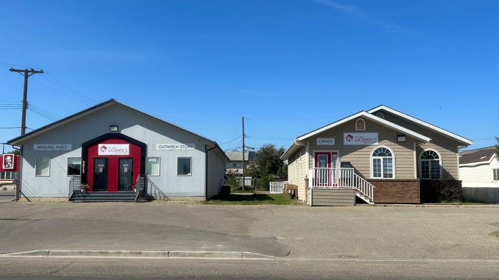 Two buildings side by side for the Women's Resource Society.